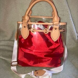 Dominie clear jelly bag tote